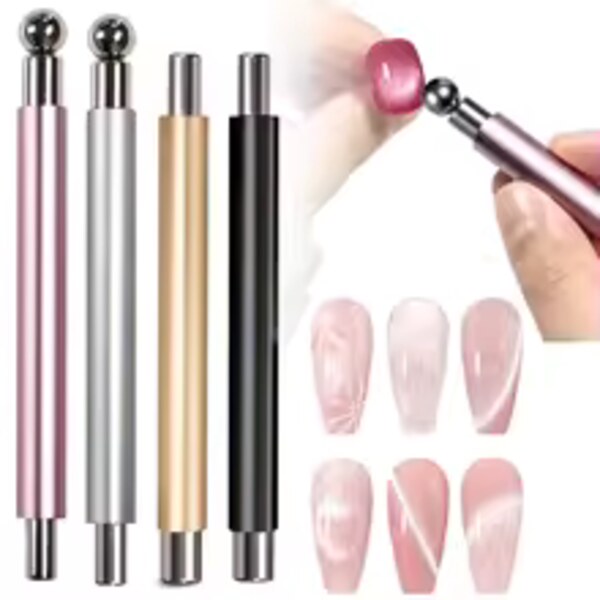 Double-Head Cat-Eye Nail Magnet Pen view 4
